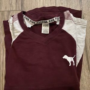 Victoria’s Secret Pink Burgundy Long sleeve!